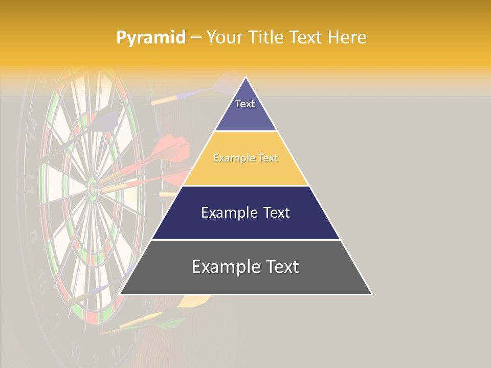 Bulls Eye Illustration Computer Generated PowerPoint Template