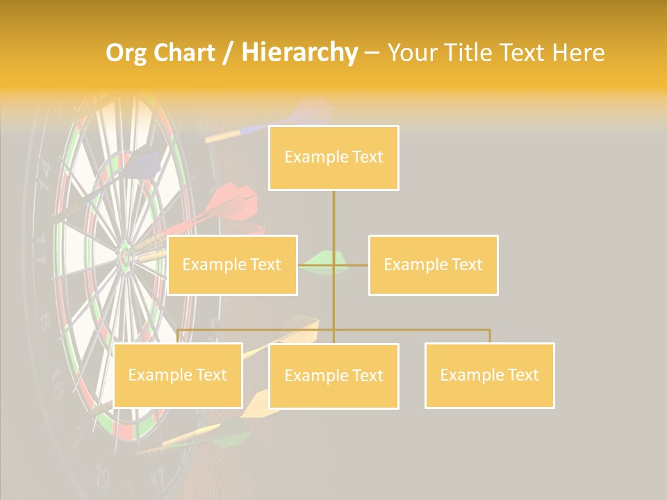 Bulls Eye Illustration Computer Generated PowerPoint Template