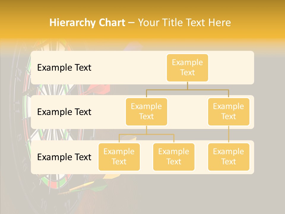 Bulls Eye Illustration Computer Generated PowerPoint Template
