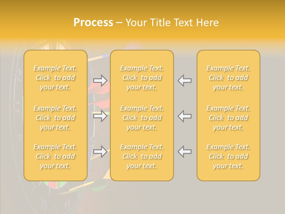 Bulls Eye Illustration Computer Generated PowerPoint Template