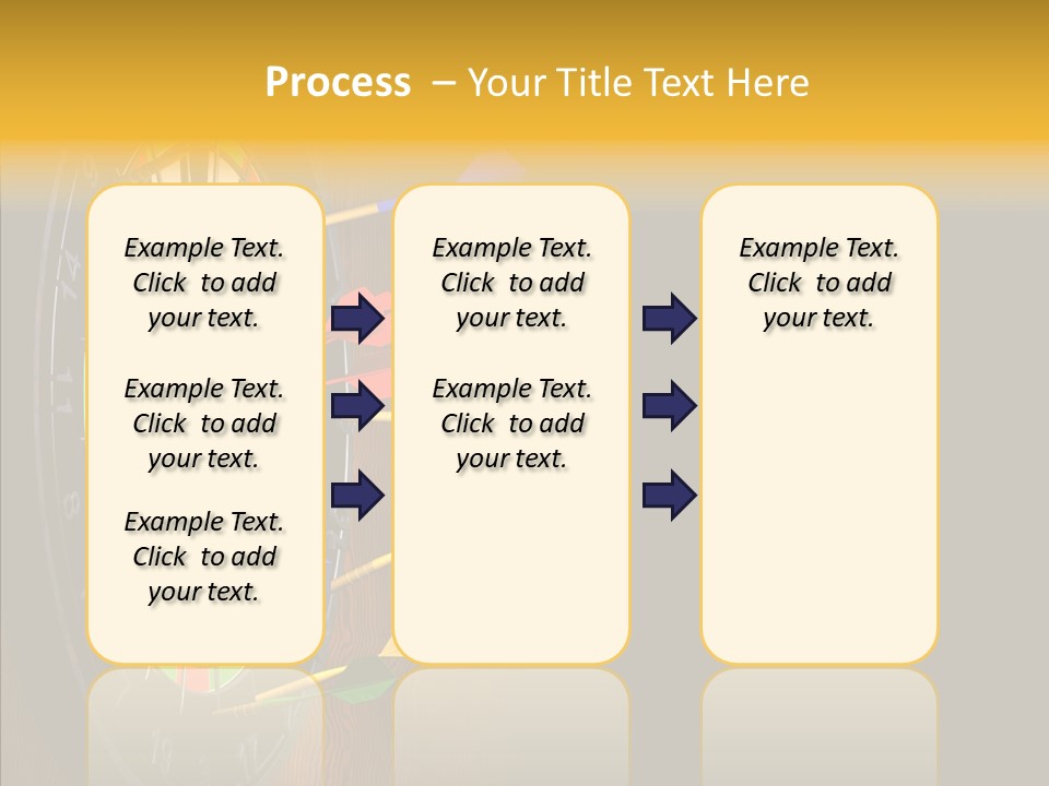 Bulls Eye Illustration Computer Generated PowerPoint Template