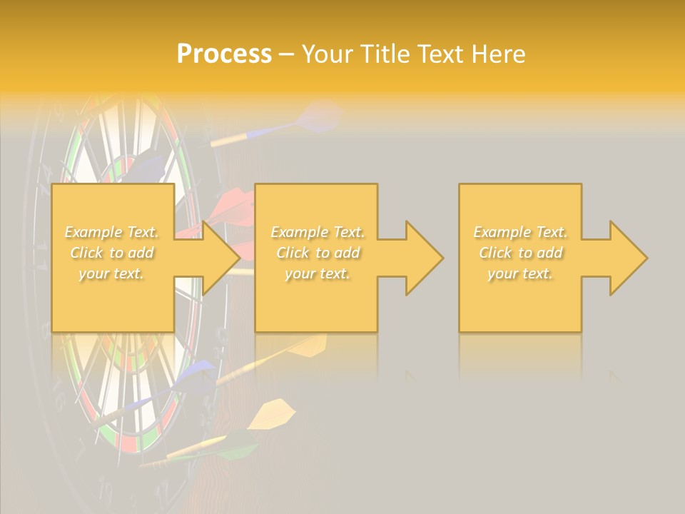 Bulls Eye Illustration Computer Generated PowerPoint Template