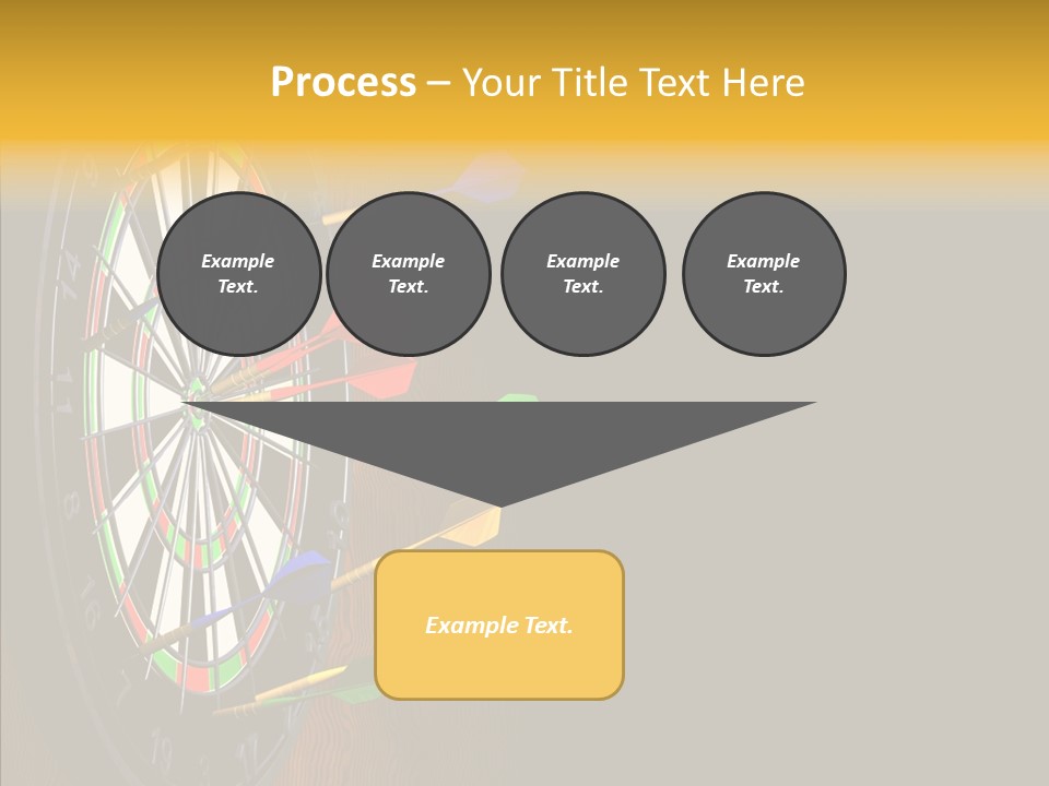 Bulls Eye Illustration Computer Generated PowerPoint Template