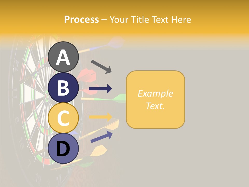 Bulls Eye Illustration Computer Generated PowerPoint Template