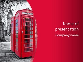 Telephone English White PowerPoint Template