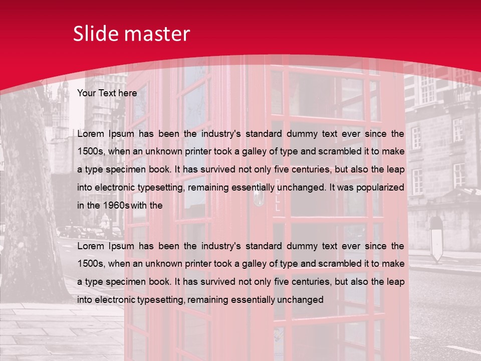 Telephone English White PowerPoint Template