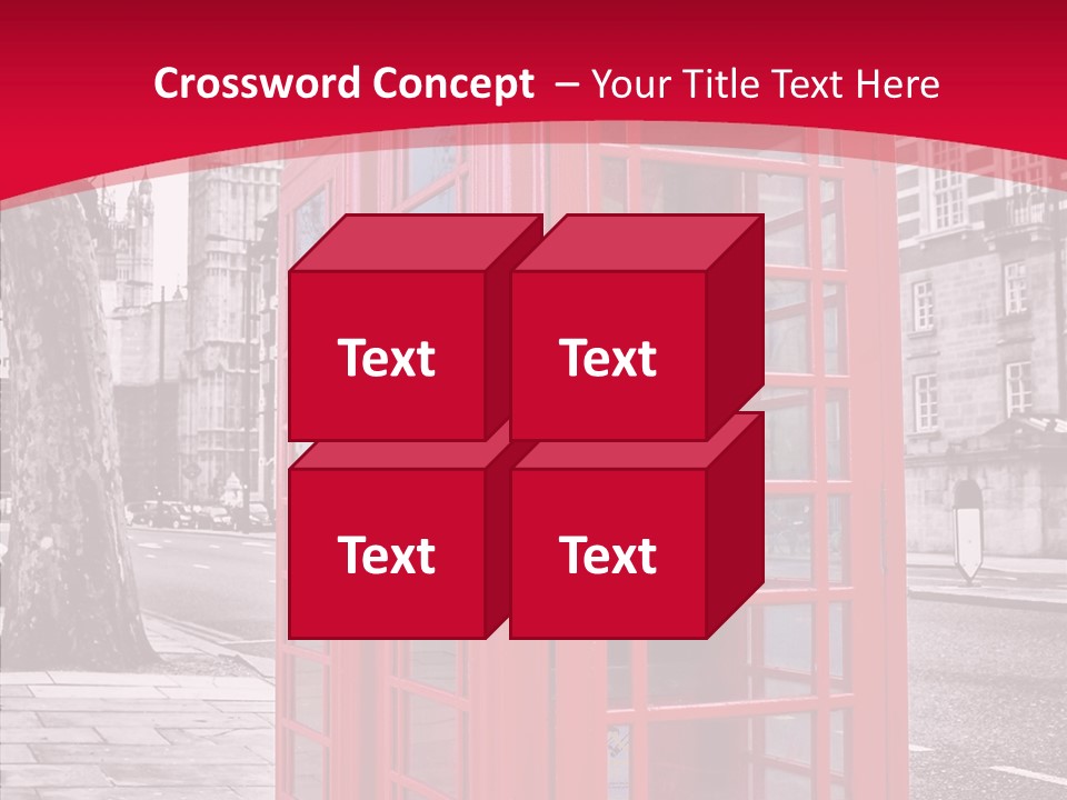 Telephone English White PowerPoint Template