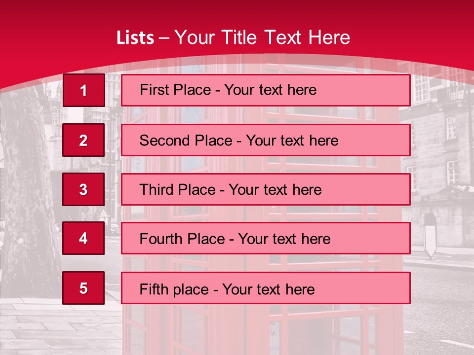 Telephone English White PowerPoint Template