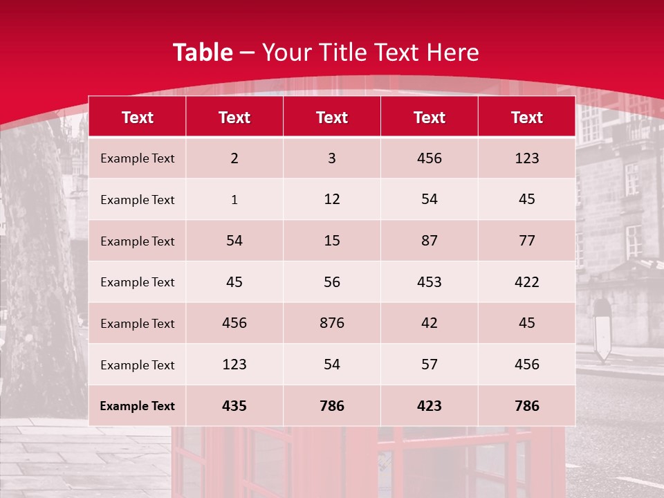 Telephone English White PowerPoint Template