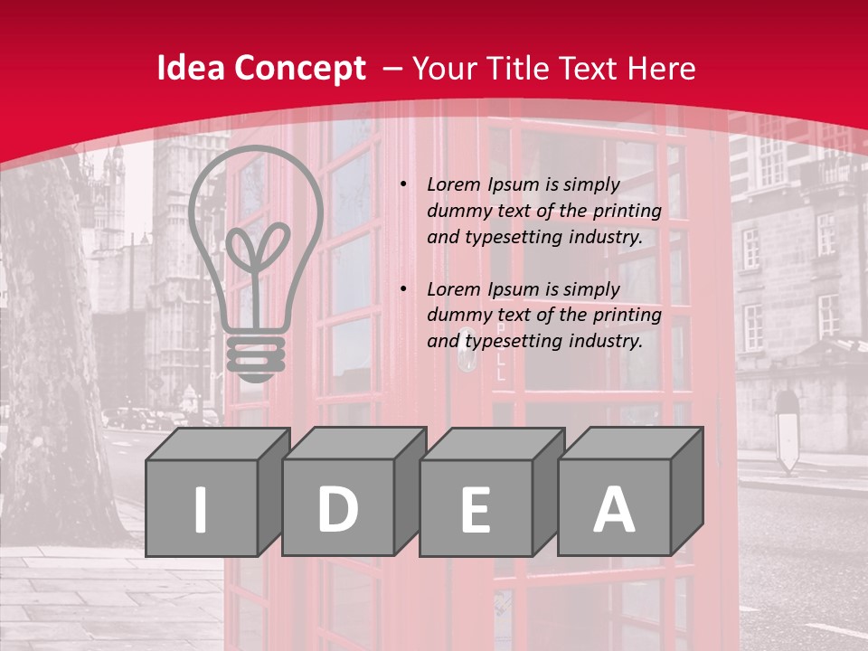 Telephone English White PowerPoint Template
