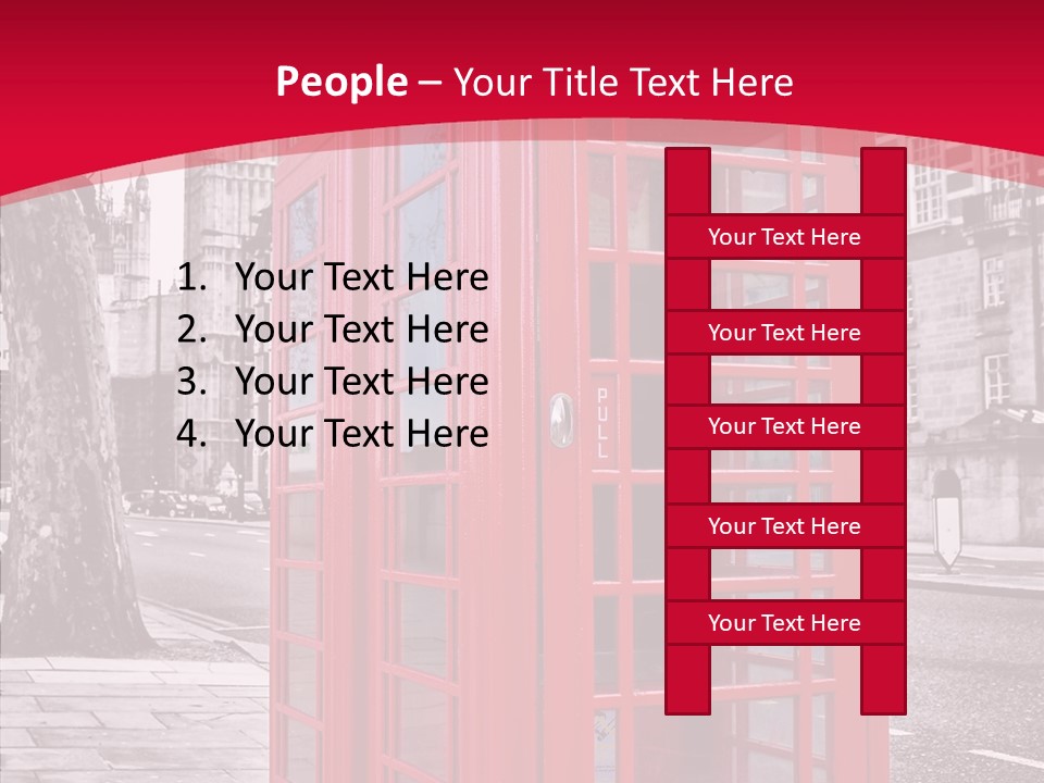 Telephone English White PowerPoint Template