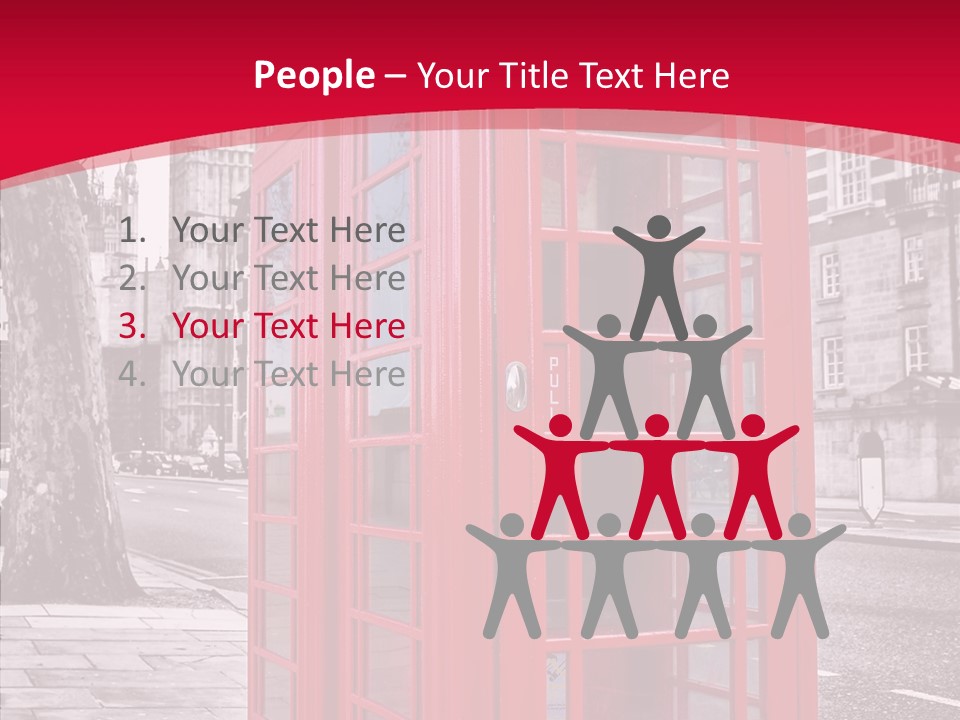 Telephone English White PowerPoint Template