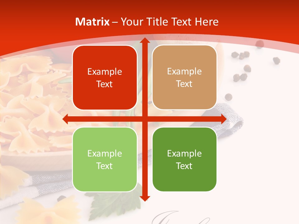 Green Meal Pasta PowerPoint Template