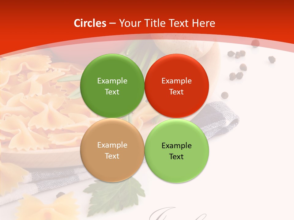 Green Meal Pasta PowerPoint Template