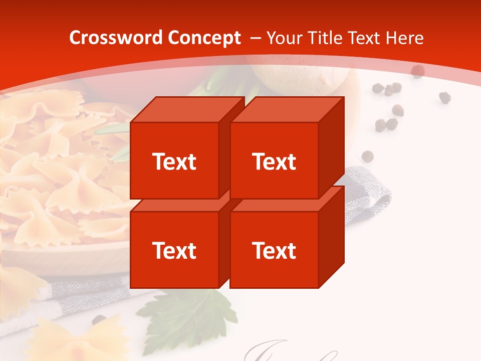 Green Meal Pasta PowerPoint Template