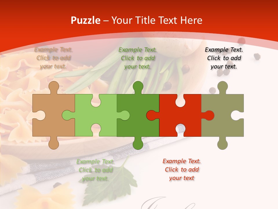 Green Meal Pasta PowerPoint Template