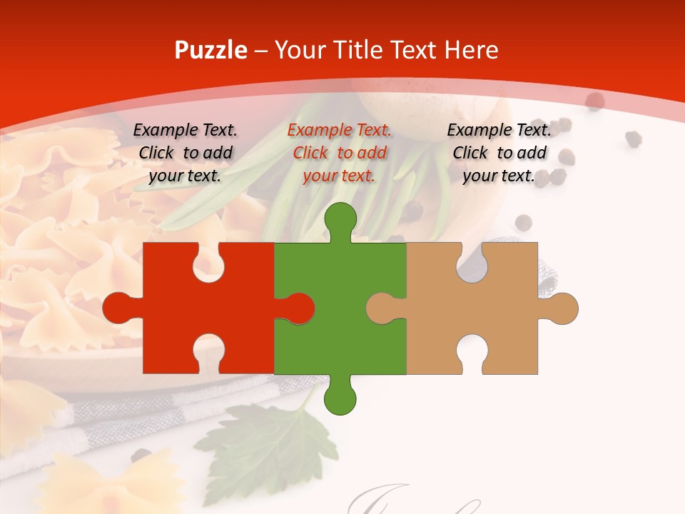 Green Meal Pasta PowerPoint Template