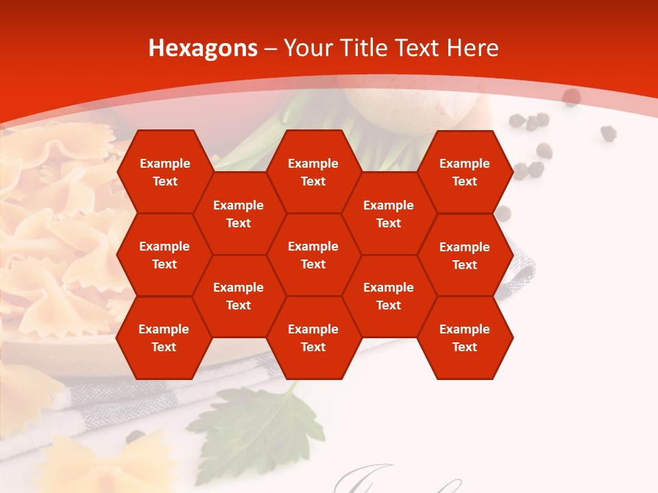 Green Meal Pasta PowerPoint Template