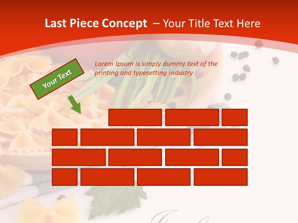 Green Meal Pasta PowerPoint Template