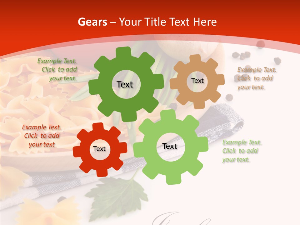 Green Meal Pasta PowerPoint Template