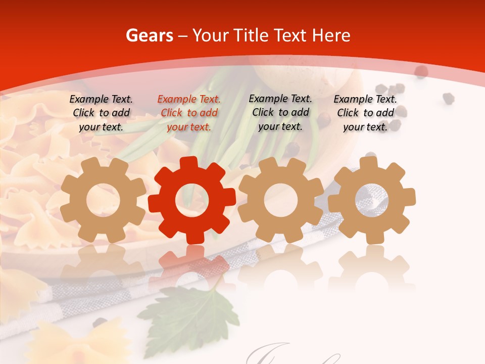 Green Meal Pasta PowerPoint Template