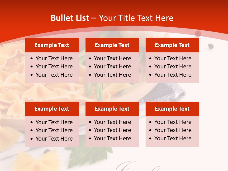 Green Meal Pasta PowerPoint Template