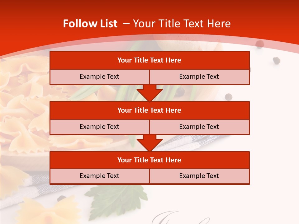 Green Meal Pasta PowerPoint Template