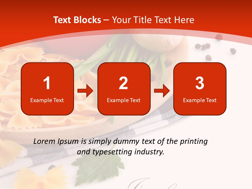 Green Meal Pasta PowerPoint Template