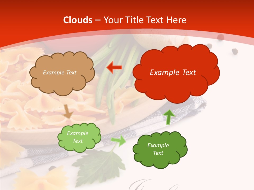 Green Meal Pasta PowerPoint Template