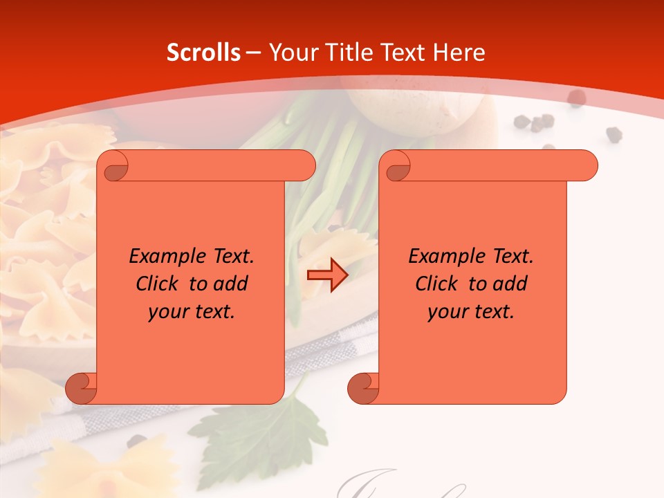Green Meal Pasta PowerPoint Template