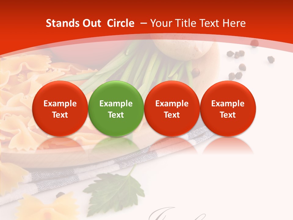 Green Meal Pasta PowerPoint Template