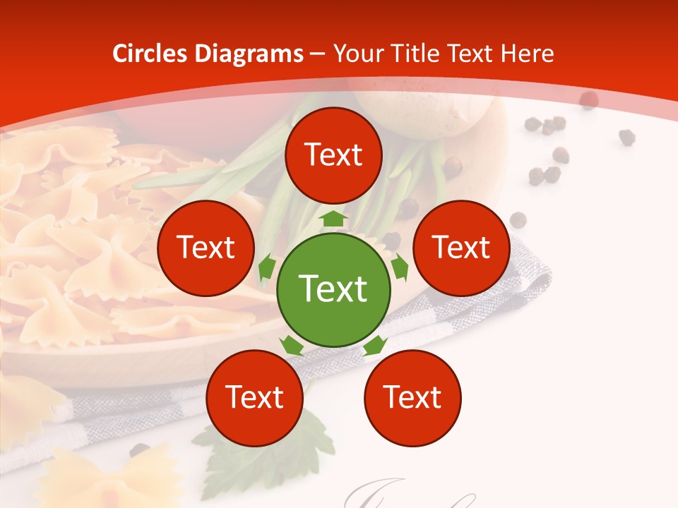 Green Meal Pasta PowerPoint Template