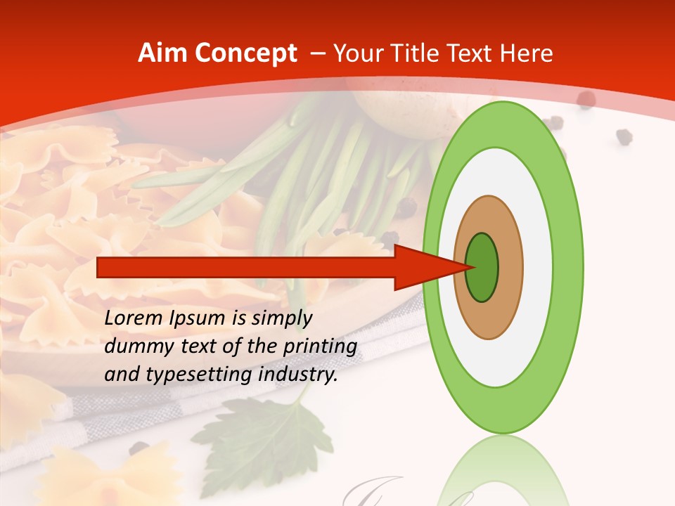Green Meal Pasta PowerPoint Template