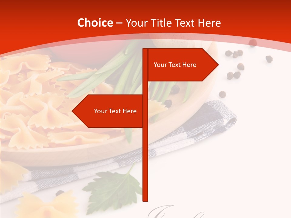 Green Meal Pasta PowerPoint Template