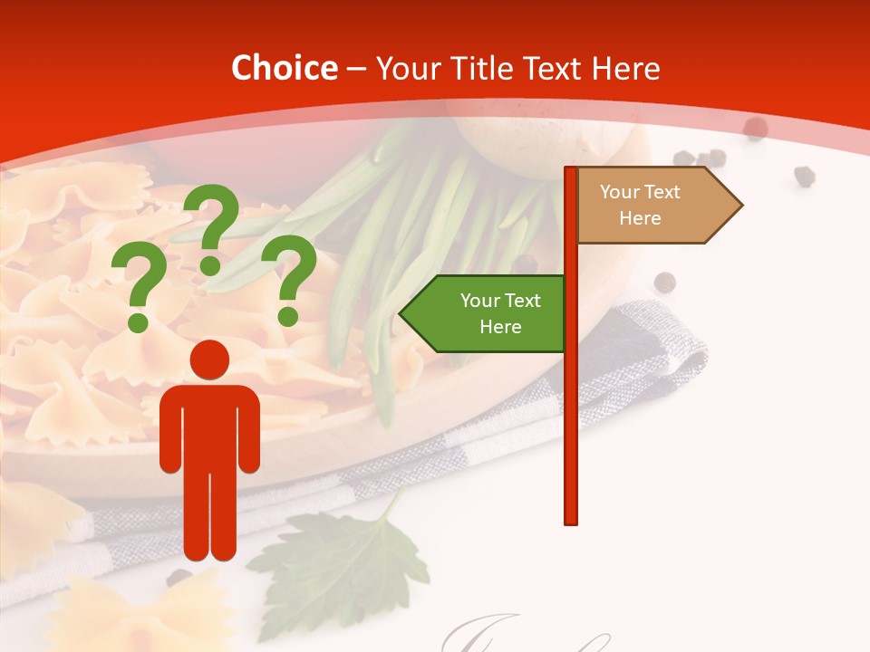 Green Meal Pasta PowerPoint Template