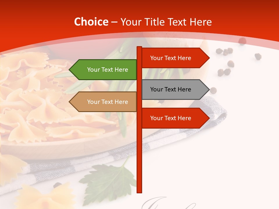 Green Meal Pasta PowerPoint Template