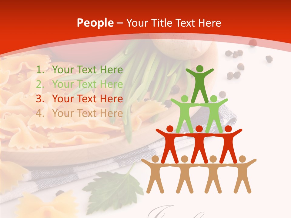 Green Meal Pasta PowerPoint Template