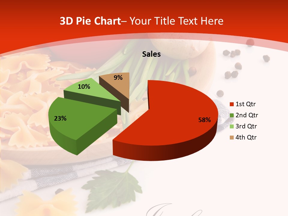 Green Meal Pasta PowerPoint Template