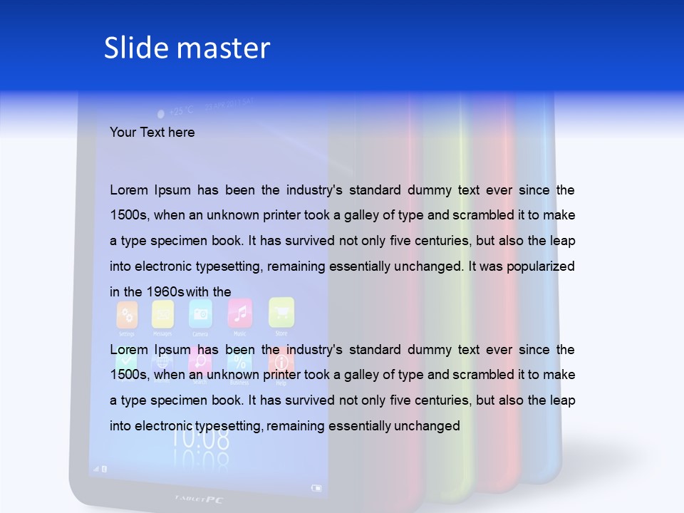Electronic Notebook Communicator PowerPoint Template