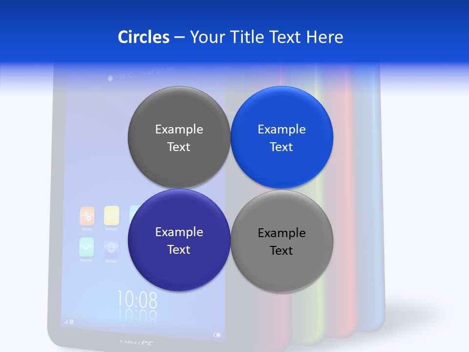 Electronic Notebook Communicator PowerPoint Template