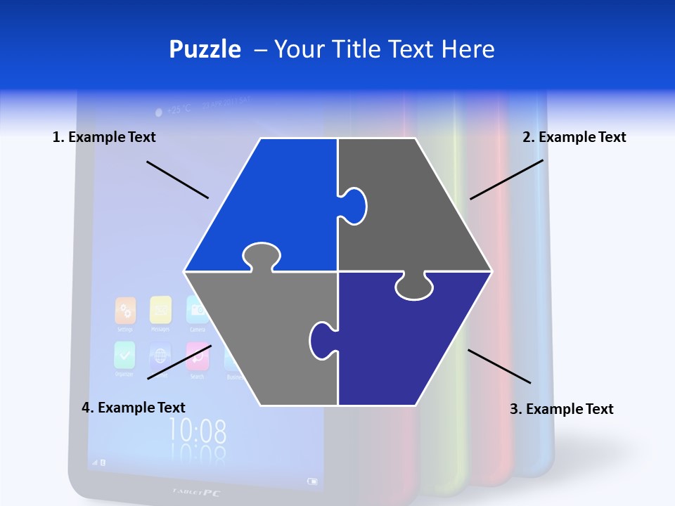 Electronic Notebook Communicator PowerPoint Template