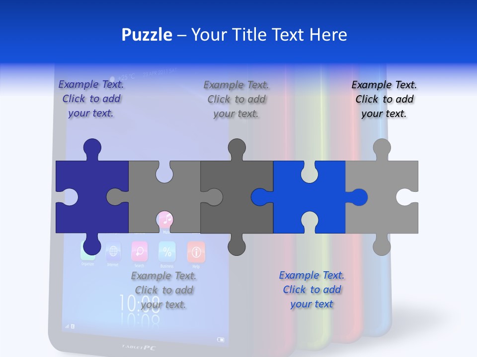 Electronic Notebook Communicator PowerPoint Template