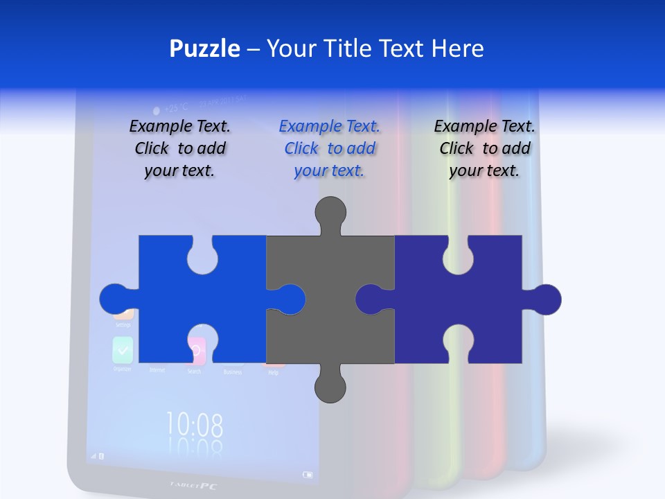 Electronic Notebook Communicator PowerPoint Template