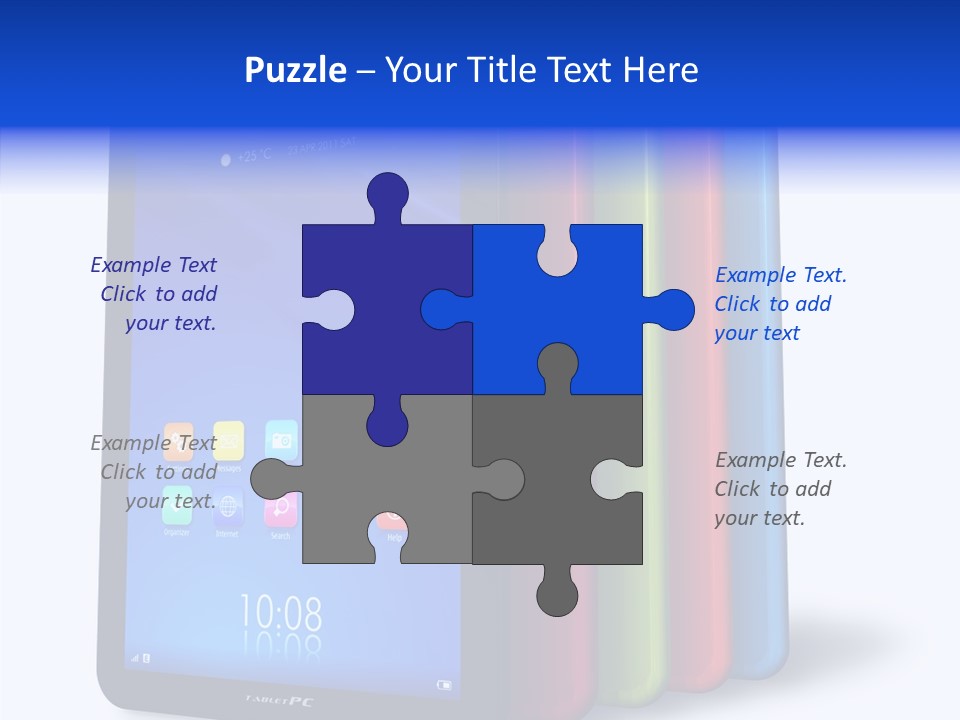 Electronic Notebook Communicator PowerPoint Template