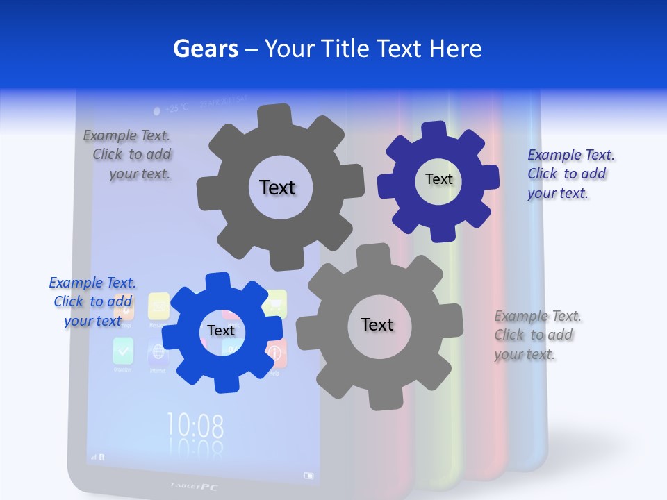 Electronic Notebook Communicator PowerPoint Template