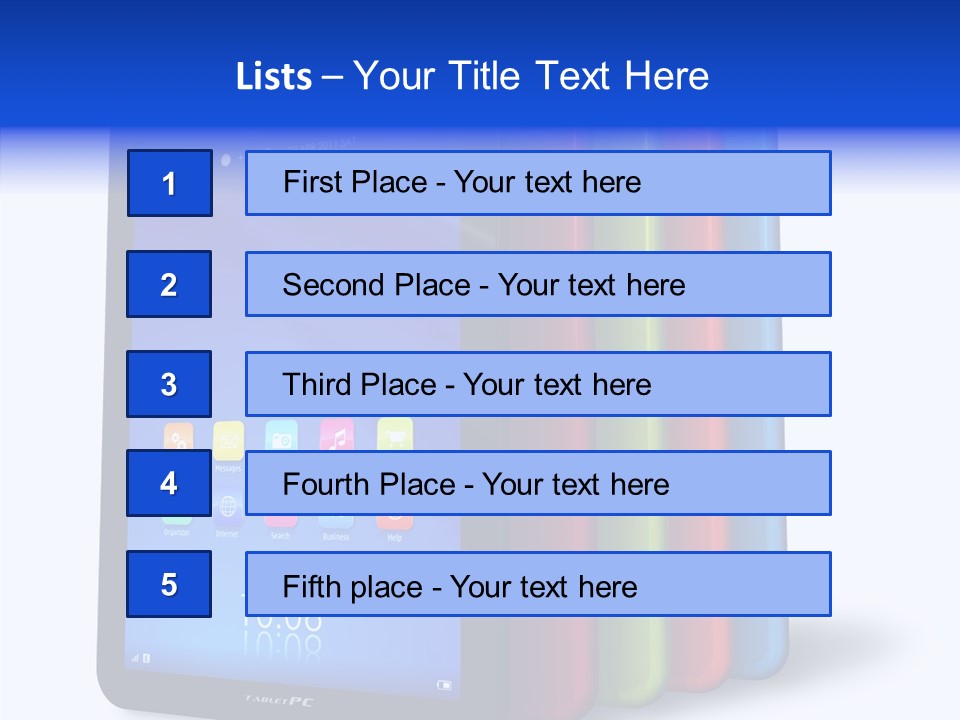 Electronic Notebook Communicator PowerPoint Template