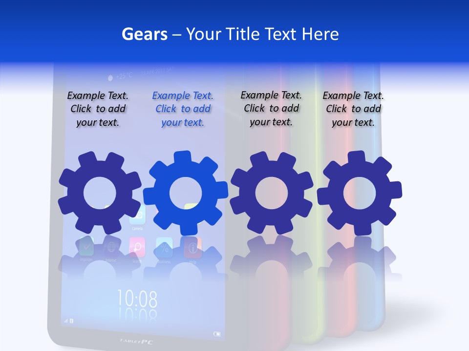 Electronic Notebook Communicator PowerPoint Template