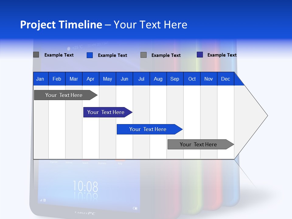 Electronic Notebook Communicator PowerPoint Template