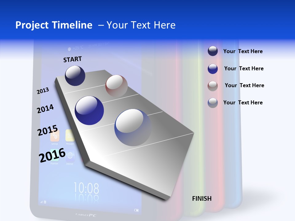 Electronic Notebook Communicator PowerPoint Template