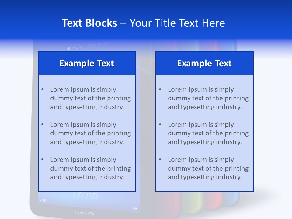 Electronic Notebook Communicator PowerPoint Template